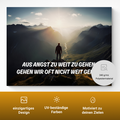 Aus Angst zu weit zu gehen, gehen wir oft nicht weit genug