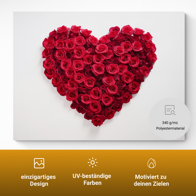 Valentinstraum - Herz aus Rosen