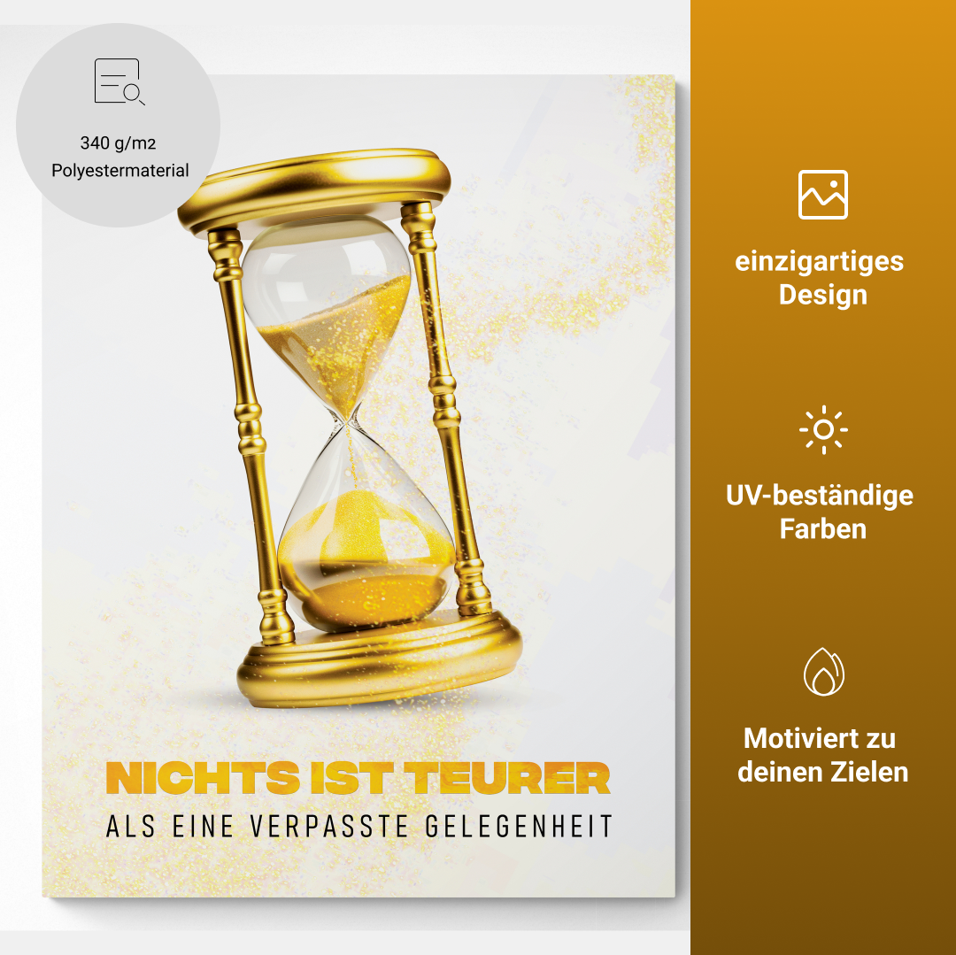 Sanduhr - nichts ist teurer als eine verpasste Gelegenheit
